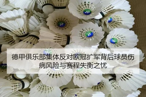 德甲俱乐部集体反对欧冠扩军背后球员伤病风险与赛程失衡之忧